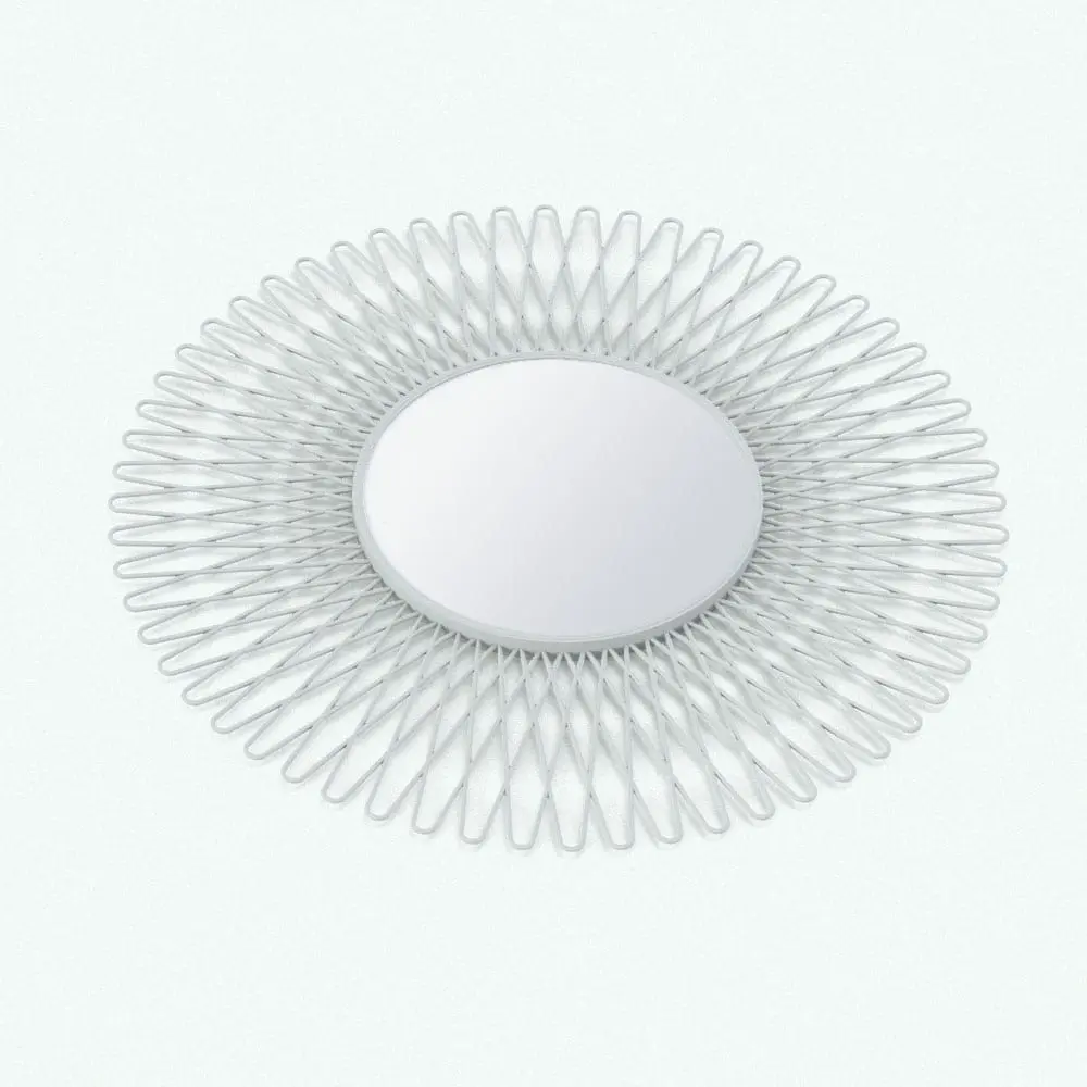 Revit Family / 3D Model - V-Shapes Wall Mirror Revit Family Perspective 2 V-Shapes Wall Mirror Revit Family in a different 3D view to show the thickness of the frame. Ideal for modern or eclectic interior design projects, this family will elevate your projects and make them look livable and finished. Add this V-Shapes Wall Mirror Revit Family to your cart today and see for yourself.