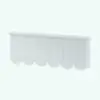 Valance Dual Shape Curtain Revit Family in 3D and rendered in black and white (ambient occlusion style) to showcase the details better. Ideal for residential, commercial, hospitality or office settings, this great-looking curtain Revit family will make your projects look alive!