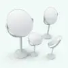Revit Vanity Mirror Family in different parametric configurations to showcase its flexibility.