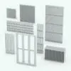 Vertical-Horizontal Partition Wall Revit Family in different sizes and configurations to showcase its parametric flexibility. Change its dimensions, depth, divisions and more to achieve the perfect look that adapts to your project requirements. Don't wait any longer and add this Vertical-Horizontal Partition Wall Revit Family to your cart now!