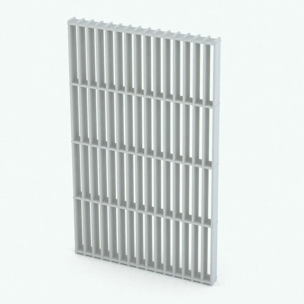 Revit Family / 3D Model - Vertical and Horizontal Space Divider Perspective Vertical-Horizontal Partition Wall Revit Family in 3D and rendered without materials (ambient occlusion style) to showcase all the details better. Fully parametric and ideal for any type of project, whether interior or exterior, this Vertical-Horizontal Partition Wall Revit Family will make your renders stand out in just a few clicks.