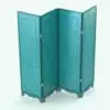 Victorian Revit Folding Partition Family rendered in a teal finish with stainless steel hinges. This fully parametric family is ideal to soft-split your open concept designs. Additionally, thanks to all the provided parameters, you'll be able to adjust it to fit your aesthetics. Don't wait any longer and add this Victorian Revit Folding Partition Family to your cart now!