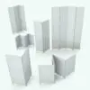 Victorian Revit Folding Partition Family in different sizes and configurations to showcase its parametric flexibility. This family is ideal for all types and sizes of projects. Just load it into your project, change the size and materials and hit the render button for instant results. Add this Victorian Revit Folding Partition Family to your cart now and see for yourself.