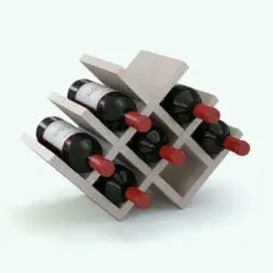 W-Wine Bar Revit Family rendered in 3D in a light-colored wood finish and with a few red wine bottles in it. This family is fully parametric and easy to use, not to mention that it is also render-ready. Just load the family into your project, load the textures (or use your own) and hit the render button. Don't wait any longer and add this W-Wine Bar Revit Family to your cart today!