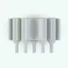 Bar Revit Family in top view and rendered in black and white colors. This family is fully parametric and very easy to use. Whether you need a small wine rack as an accent in your render or a larger wine rack that can hold multiple bottles per 