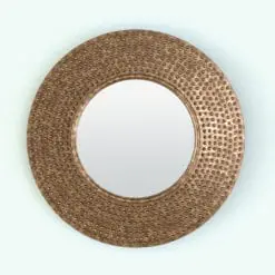 Dots Revit Mirror Family rendered in 3d and in a gold/copper finish. Ideal for modern and contemporary interior design projects, this family, which is render-ready) will make your walls stand out. Just load this family into your project, load the provided textures/materials (or use your own) and hit the render button for instant results. Add this Dots Revit Mirror Family to your cart today and see for yourself.