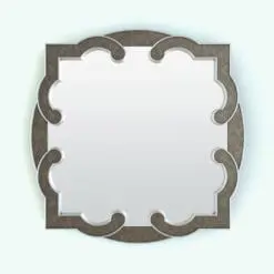 Volute Revit Mirror Family rendered in 3D and using a dark wood finish with metallic edges. This family is fully parametric and easy to use, not to mention that it is also render-ready. Just load the family into your Revit project, load the provided textures (or use your own) and hit the render button for immediate results. Don't wait any longer and get this Volute Revit Mirror Family today.