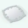 Volute Revit Mirror Family in a different 3D view and rendered without materials (ambient occlusion style) to showcase the details better. Whether you need decoration pieces for your residential projects or your commercial ones, this Revit mirror family is the perfect complement to dress up your 3D renderings while making your spaces look elegant and refined. Get it now and see for yourself.