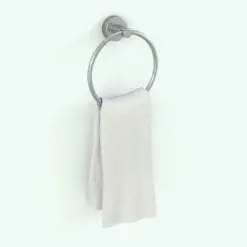 Wall Mounted Hand Towel Revit Family With Round Holder rendered in Revit. Our parametric Revit families offer unparalleled flexibility and aesthetics.