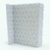 Diamond pattern wall cladding family in ambient occlusion mode, emphasizing its 3D texture and sharp, geometric design.