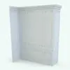 Wall Molding French-Style Revit Family shown in ambient-occlusion rendering mode for enhanced detail.