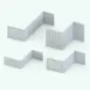 French Revit Cladding Wall Trim in different sizes and configurations to showcase its parametric flexibility. For this Revit family, you can change the cladding height, the panels density and much more! Ideal for living rooms, offices, hotels and more, where you want to make them feel opulent, this French Revit Cladding family will take your projects to new heights.