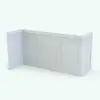 Ambient occlusion render of this Contemporary Wall Molding Revit Family emphasizing the geometric features of the wall molding design. This Revit family is fully parametric, easy to use and render ready. Just load it into your project, select the materials (or use the provided one) and hit the render button for instant results. Don't wait any longer and add this Contemporary Wall Molding Revit Family to your Revit assets today.