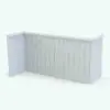 Ambient occlusion render highlighting the clean lines and customizable features of this Sleek Vertical Wall Cladding Revit Family. This family is fully parametric, easy to use and ready to render. Just load it into your Revit project, select the materials (or use the provided ones) and hit the render button for instant results. Don't waste any more time with families from other websites, get this Sleek Vertical Wall Cladding Revit Family now and see how it transforms your spaces in just a few clicks.