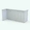 Ambient occlusion render emphasizing the intricate paneling and ornate trim of the Classic French Wall Molding Revit Family with Ornate Paneling. This family is fully parametric, easy to use and ready to render. Just load it into your project, select the materials (or use the provided ones) and hit the render button for instant results. Don't wait any longer and get this Classic French Wall Molding Revit Family today.