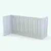 Classic Revit Cladding Wall Trim Family in 3D and rendered without any materials (ambient occlusion style) to showcase the details and shapes better. This family is fully parametric and it allows you to adjust the height, the panels size and more! Get it today and see for yourself how this Classic Revit Cladding Wall Trim Family will make your renders stand out.