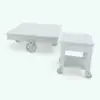 Tired of wasting time finding good parametric Revit families online? Look no more and get this Wheeled Living Room Revit Tables Set which is packed with parameters like dimensions, materials and more to make it suit your project requirements instantly. Ideal for industrial-style interior design projects, these side and coffee table Revit families will be the focal point of your 3D renderings.