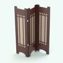 Wood And Cloth Revit Folding Partition rendered in a wood finish with a light colored cloth texture. Fully parametric and ready to render, this Revit folding partition is the perfect solution to subdivide open concept spaces. Download it now and see for yourself.