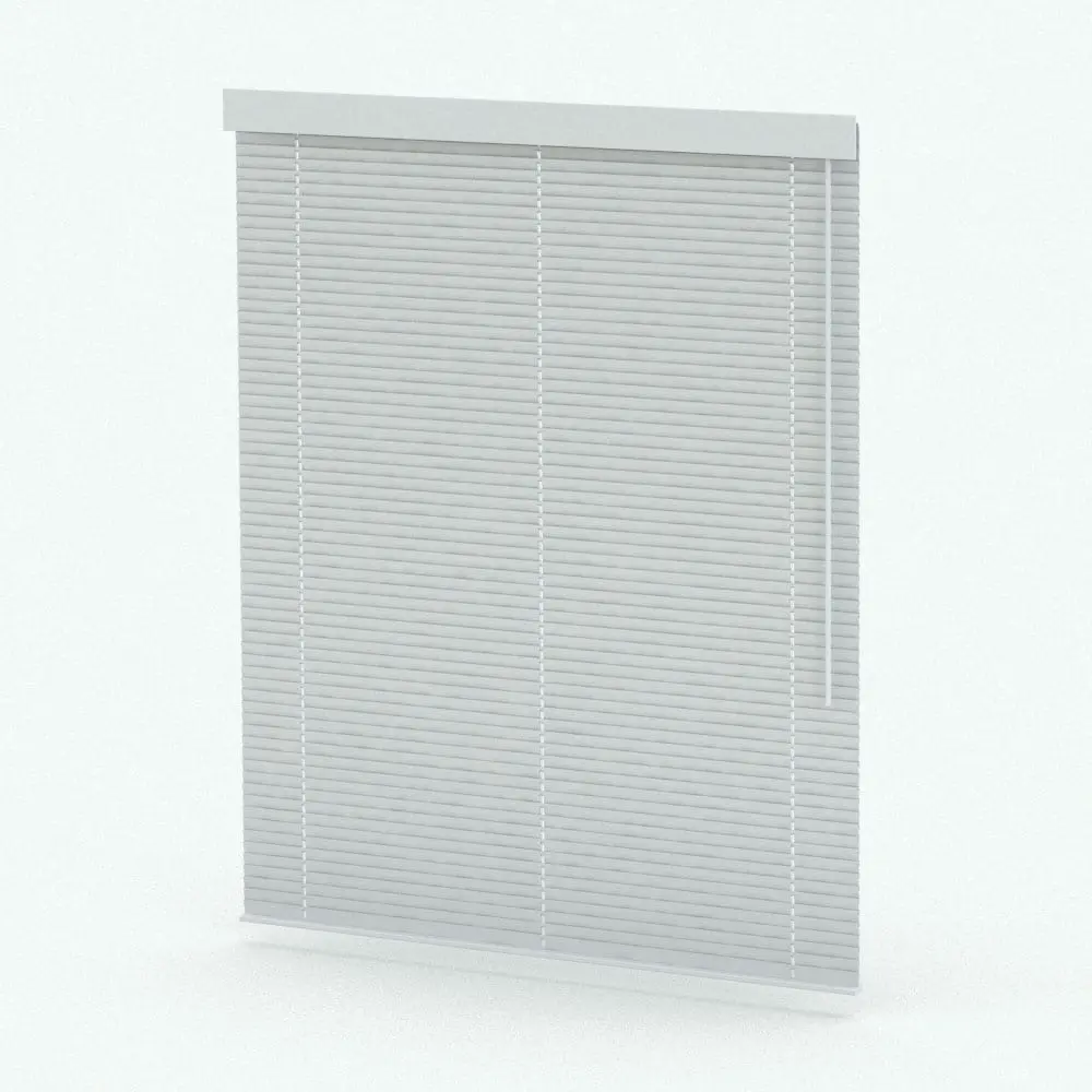 Revit Family / 3D Model - Wooden Revit Blinds Family Perspective Wooden Revit Blinds Family in 3D and rendered without any materials (ambient occlusion style) to showcase the shapes better. This family is fully parametric and it will adapt to your Revit project in just a few clicks. Ideal for living rooms, bedrooms, offices, hotel rooms and more, this realistic-looking Wooden Revit Blinds Family is the perfect complement to creating realistic and livable-looking renderings.