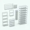 Wooden Boards Revit Bookshelf Family in different sizes and configurations to showcase its parametric behavior. Ideal for residential, commercial, office or hospitality settings, this family will make your renders stand out. Don't wait any longer and get this Wooden Boards Revit Bookshelf Family today.