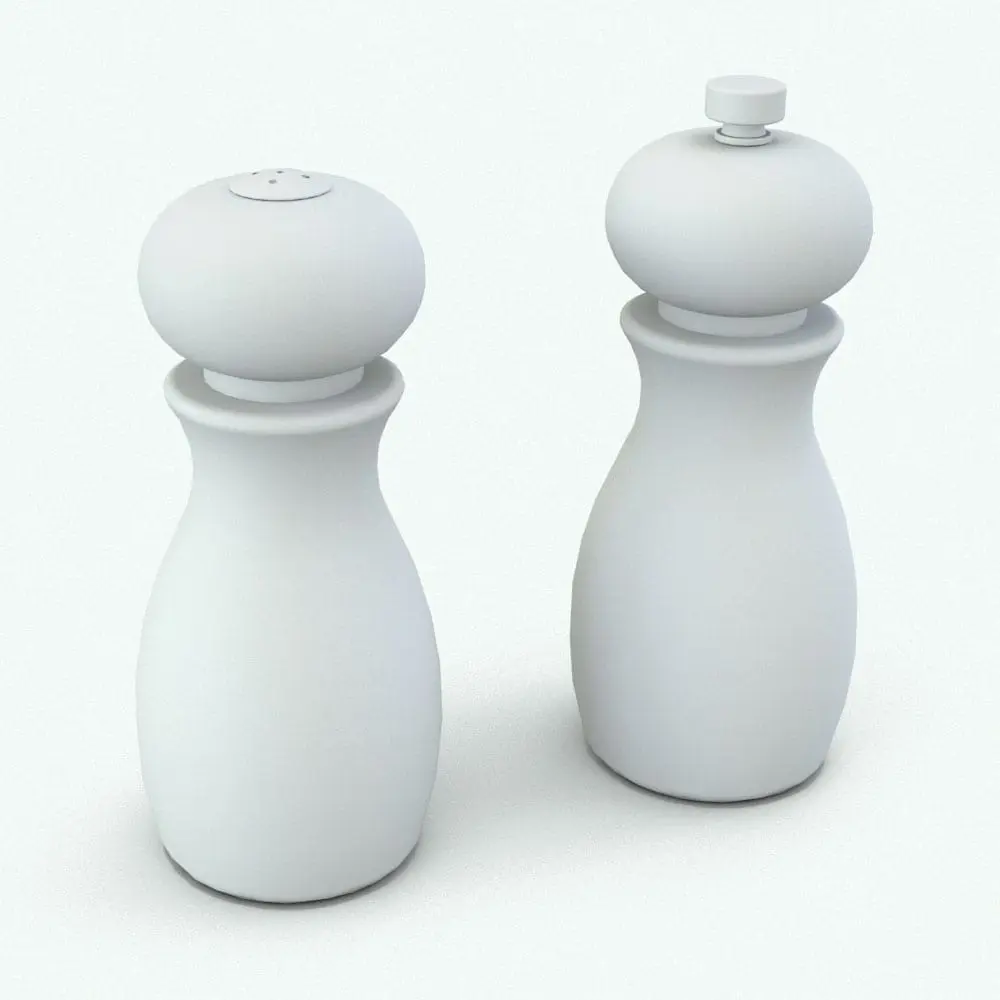 Revit Family / 3D Model - Wooden Salt and Pepper Shakers Variations Small Shakers Kitchen Decoration Revit Family in both variations (salt and pepper). Render it using the provided wooden textures or use your own for a more unique look, but one thing is certain: this decoration Revit family will take your 3D renders to the next level.