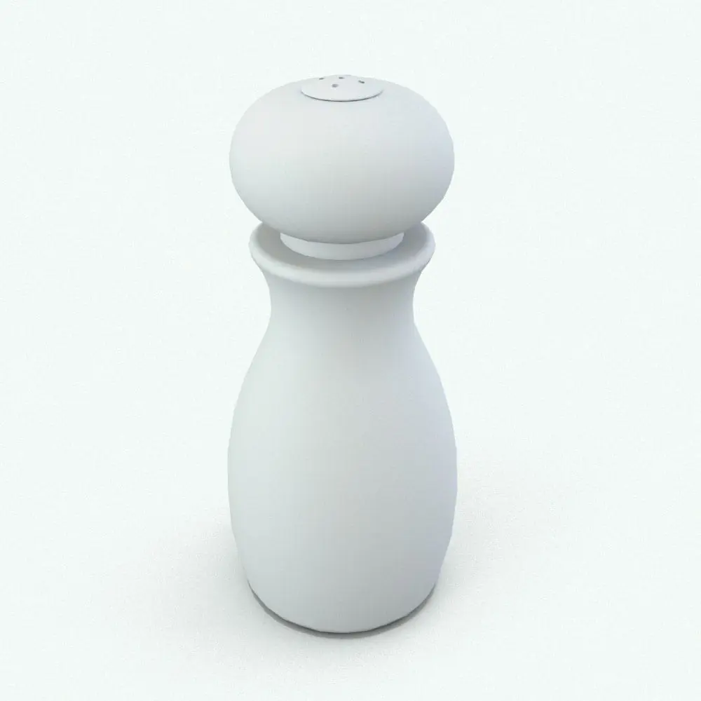 Revit Family / 3D Model - Wooden Salt and Pepper Shakers Perspective Small Shakers Kitchen Decoration Revit Family in 3D and rendered without materials to show details better. This family includes the materials shown on the main image, so you just have to insert it in Revit, load the materials and hit the render button. Don't waste any more time and get this Small Shakers Kitchen Decoration Revit Family set now!