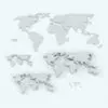 World Map Decoration Revit Family in different sizes and depths to showcase its parametric versatility. While this image doesn't show any materials, the family DOES include the material shown on the main image of this product. Ideal for classrooms, offices or as general decoration for your living rooms or bedrooms, this decoration Revit family will certainly transform your spaces in a couple of clicks.