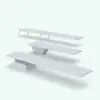 Revit Family / 3D Model - Ameba Multiple Curves Pool Diving Boards
