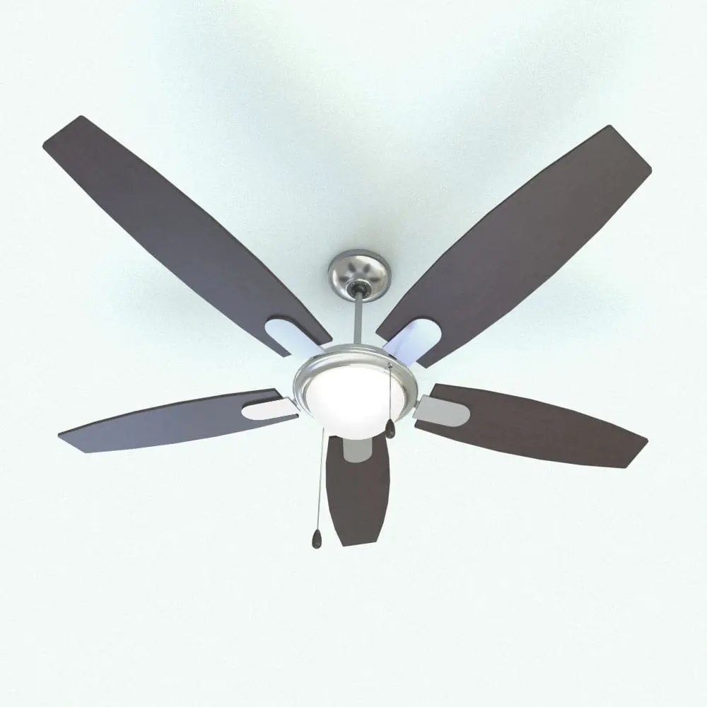 Revit Family / 3D Model - Big Light Ceiling Fan Revit Family Rendered in Revit Big Light Ceiling Fan Revit Family in 3D and rendered with dark chocolate wood blades and metallic accents. Ideal for modern and contemporary interior design projects, this photorealistic-looking ceiling fan Revit family will make your spaces look finished and alive. Get it today and see for yourself.