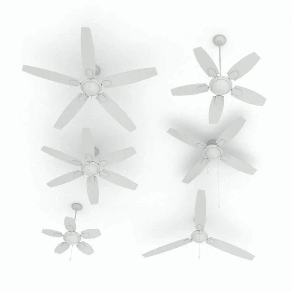 Revit Family / 3D Model - Big Light Ceiling Fan Revit Family Variations Big Light Ceiling Fan Revit Family in different sizes and configurations to showcase its parametric flexibility. This Revit family allows you to change the number of blades, the blades length, the drop from the ceiling and much more! Don't wait any longer and add this Big Light Ceiling Fan Revit Family to your assets today.