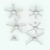 Bowl Light Ceiling Fan Revit Family in different sizes and configurations to showcase its parametric flexibility. This Revit ceiling fan allows you to change the blade length, the number of blades, the drop from the ceiling and much more, so rest assured it will blend with your projects seamlessly. Ideal for contemporary interior design projects, this Bowl Light Ceiling Fan Revit Family will make your renders look finished and livable.