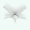 Bowl Light Ceiling Fan Revit Family in 3D and rendered without any materials to showcase the shapes and details better. Ideal for living rooms, bedrooms, hotel rooms, offices and more, this fully parametric ceiling fan Revit family will elevate your renders to new heights in just a few clicks.