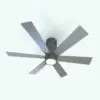 Sleek Modern Ceiling Fan Revit Family in 3D and rendered in a dark gray finish that accentuates its industrial look. Ideal for residential, industrial, commercial, hospitality and other settings, this fully parametric ceiling fan Revit family will make your spaces stand out in just a few clicks. Get it now and see for yourself.