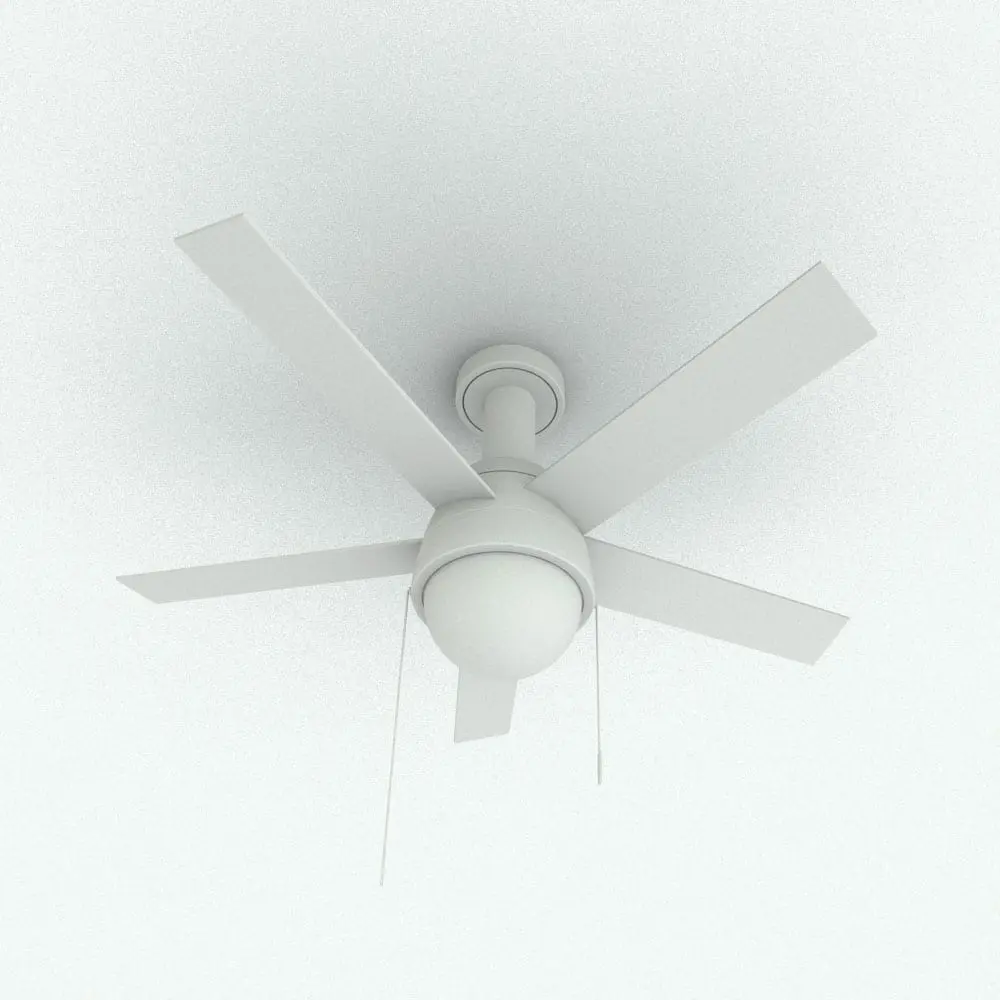 Revit Family / 3D Model - Modern Revit Ceiling Fan Family Perspective 1 Modern Revit Ceiling Fan Family in 3D and rendered in black and white (ambient occlusion style) to showcase the details and shapes better. Ideal for modern and contemporary interior design projects, this fully parametric Revit ceiling fan family will elevate your 3D renderings and spaces to new heights.