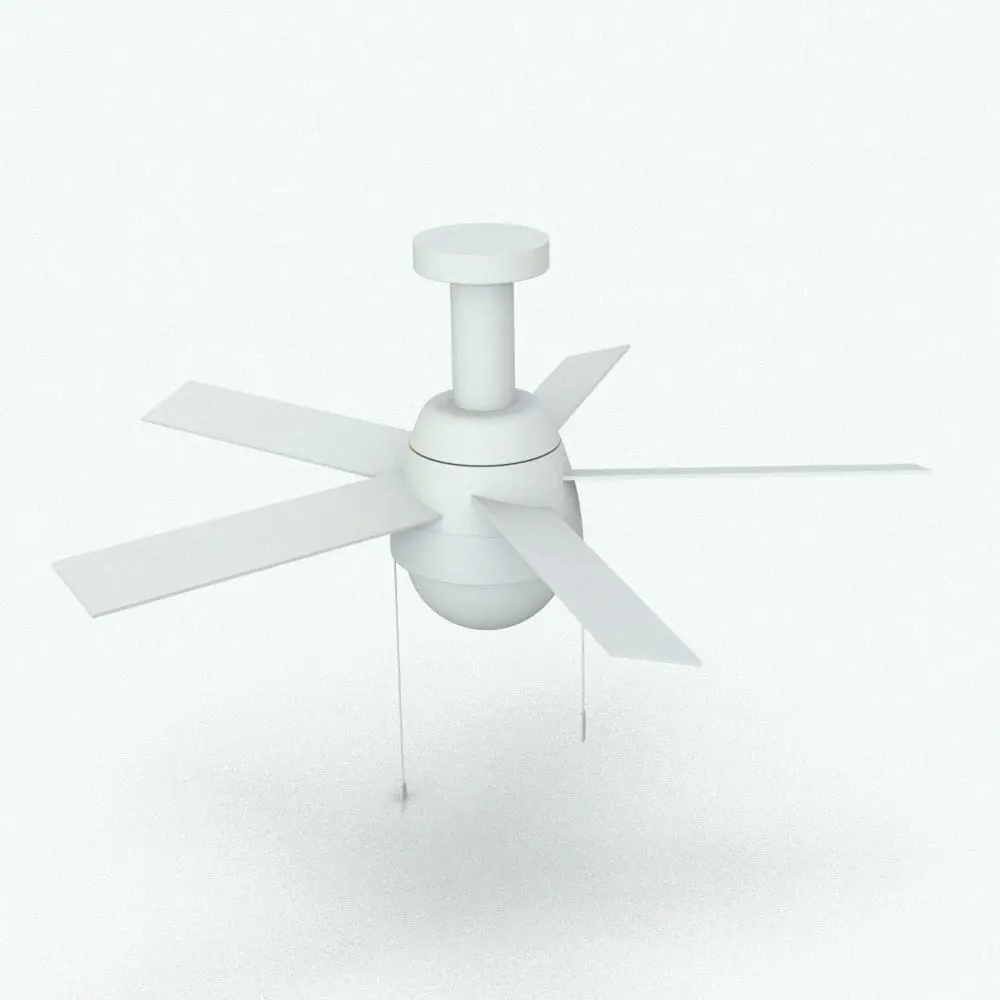 Revit Family / 3D Model - Modern Revit Ceiling Fan Family Perspective 2 Modern Revit Ceiling Fan Family in a different 3D view to show all the components of this fan. Whether you need a decoration object or a focal point, this modern Revit ceiling fan family will certainly do the job!