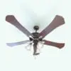 Classic Ceiling Fan Revit Family in 3D and rendered with a cherry wood finish for the blades and metallic accents and housing, giving it a very traditional and classic look. Ideal for living rooms, bedrooms, offices, hotels and more, this fully parametric and easy to use ceiling fan Revit family will make your spaces look finished and alive. Get it today and see for yourself.