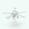 Classic Ceiling Fan Revit Family in a different 3D view so you can see all the parts from different angles. Whether you are looking for a complement to your render or a focal point in your space, this ceiling fan Revit family will serve both purposes. Get it today and see for yourself.