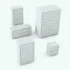 Revit chest of drawers in different sizes and configurations. This Revit family allows you to change the overall dimensions of the chest as well as the number of drawers so you can have full control on the look of it. Ideal for modern and contemporary interior design projects, this Revit chest of drawers will transform your spaces in just a few clicks.