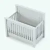 Crib Revit Family rendered in black and white (ambient occlusion style).
