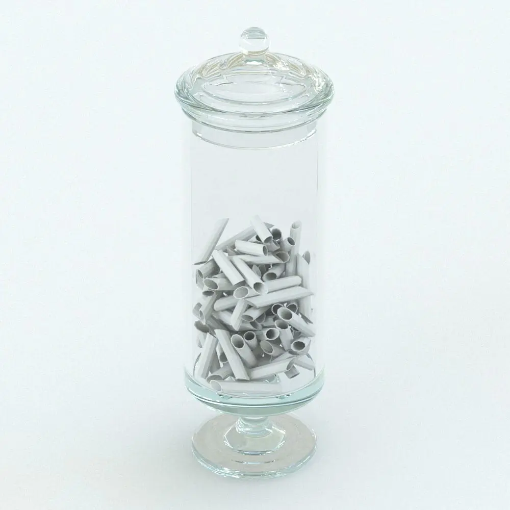 Revit Family / 3D Model - Glass Pasta Containers Revit Decor Family Perspective Glass Pasta Containers Revit Decor Family in 3D and rendered in black and white (except the container so we can see the pasta inside). This family is fully parametric, very easy to use and ready to render. Just load it into your project, select the materials (or use the default ones) and hit the render button for instant results. Ideal for kitchens, restaurants, cafes and more, this amazing-looking decoration Revit family will make your spaces feel livable and finished.
