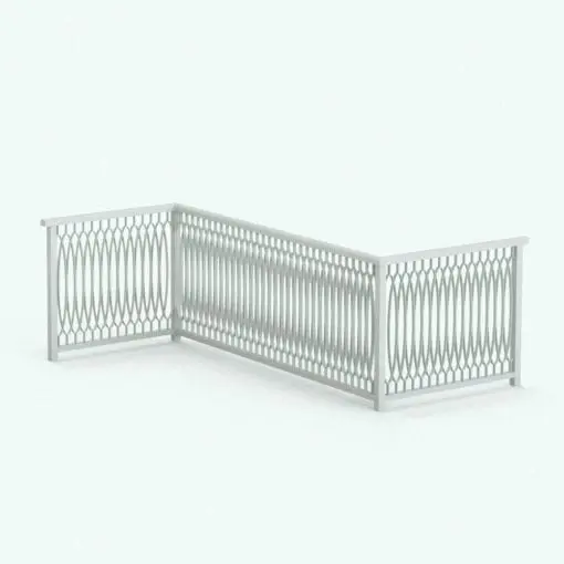 Elliptical Rivit Interlaced Elliptical Revit Railing Family | Blackbee3D