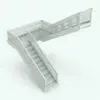 Revit Family / 3D Model - Interlaced Elliptical Railing on Stair 1. Whether you use it on straight, curved, l-shape or u-shape stairs, this Revit railing family will adapt perfectly to any stair shape.