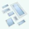 Rectangular Swimming Pool Revit Family With Hot Tub shown in different sizes and configurations to showcase its parametric flexibility. This Revit family allows you to change the overall dimensions, the hot tub size, the pool frame width, the visibility of ladders and much more. Don't let this opportunity go by and add this swimming pool Revit family to your personal assets today.
