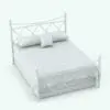 Revit bed family in 3D and rendered without any materials to show the details better. This Revit bed family comes in the three standard sizes: king, queen and full, so you can use it in any type of bedroom. Additionally it comes packed with parameters so you can further customize it. Don't let this opportunity go by and add this Revit furniture set to your cart now
