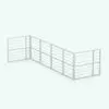 Metallic 2-Section Revit Railing Family in 3D and rendered in black and white (ambient occlusion style) to show the shapes better. This Revit family is fully parametric, easy to use and ready to render. Just load it into your project, select the materials (or use the default ones) and hit the render button for instant results. Get this Metallic 2-Section Revit Railing Family and see how it makes your renders stand out in just a few clicks.