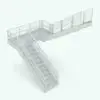 Revit Family / 3D Model - Metallic 2 Section Railing on Stair 1. Whether you use it on balconies, straight, L-Shape, U-Shape or spiral Revit stairs, this Revit railing family will adapt seamlessly to your project.