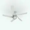 Modern Twisted Ceiling Fan Revit Family in 3D and rendered in black and white (ambient occlusion style) to showcase the details better. This family is fully parametric, easy to use and ready to render. Just load it into your project, select the materials (or use the provided ones) and hit the render button for instant results. Don't wait any longer and add this Modern Twisted Ceiling Fan Revit Family to your cart today.