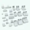 Pyramidal Drawers Bedroom Revit Furniture Set shown in different sizes and configurations to showcase its parametric versatility. Whether you need to change the overall dimensions on the included Revit families or make smaller changes like the number of drawers or the height of the headboard, this Revit furniture set has you covered!