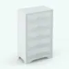 Revit chest of drawers in 3D and rendered in black and white. Use it in residential bedrooms, commercial settings or hotel designs, this chest will make your projects and 3D renderings stand out in just a few clicks. Get it now and see for yourself.