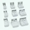 Revit bed family shown in different sizes and configurations to showcase its parametric flexibility. Whether you need to change the bed size (king, queen or full), the size of the headboard, the visibility of the drawers on the headboard or the visibility of some of the pillows/shams, this fully parametric Revit bed family has you covered.